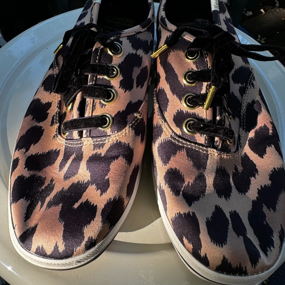 Keds x Kate Spade Leopard print sneakers